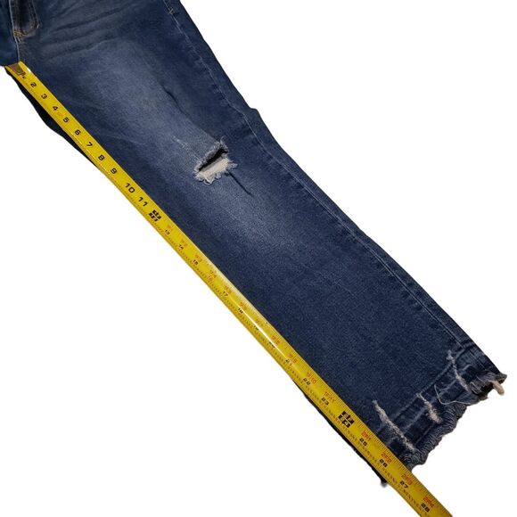 DEAR JOHN Blaire Ankle Jeans Hi Rise Straight Washed Blue Denim Women Sz 30 - Picture 2 of 7